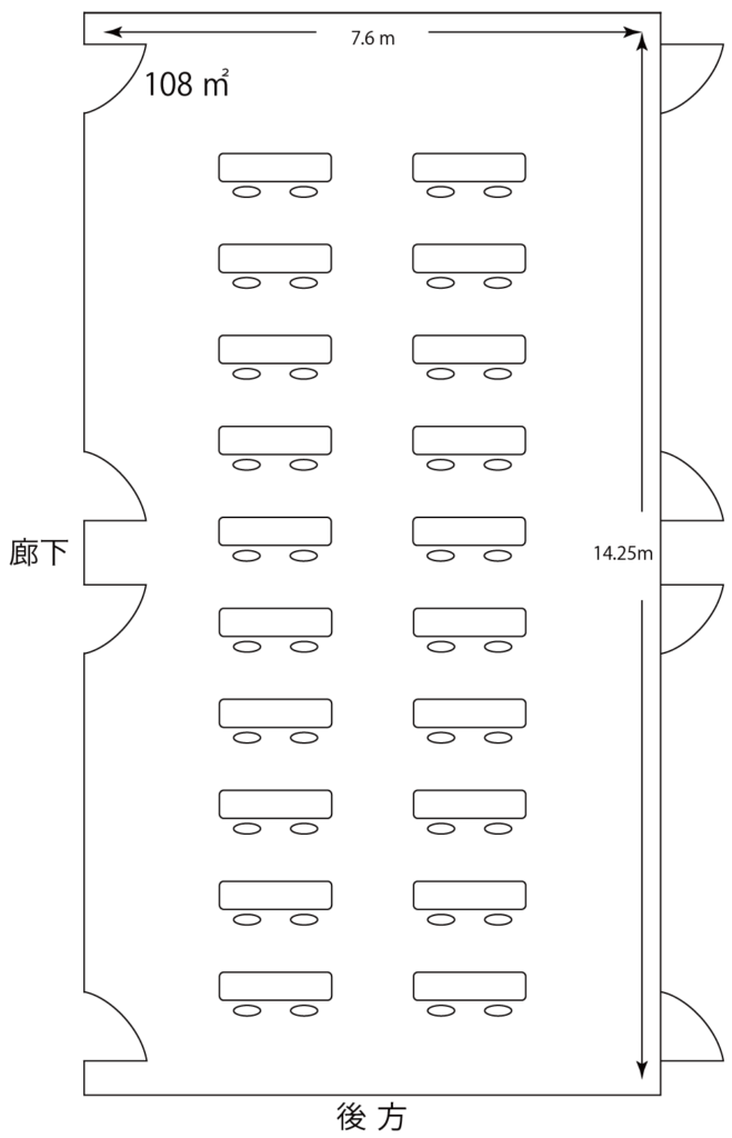 会議室Dレイアウト例